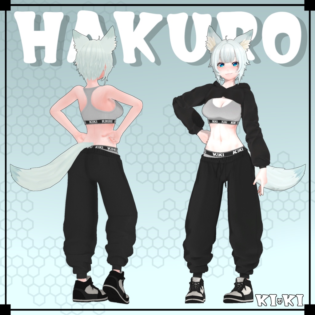 クロップドパーカースウェット_セット【3D衣装】