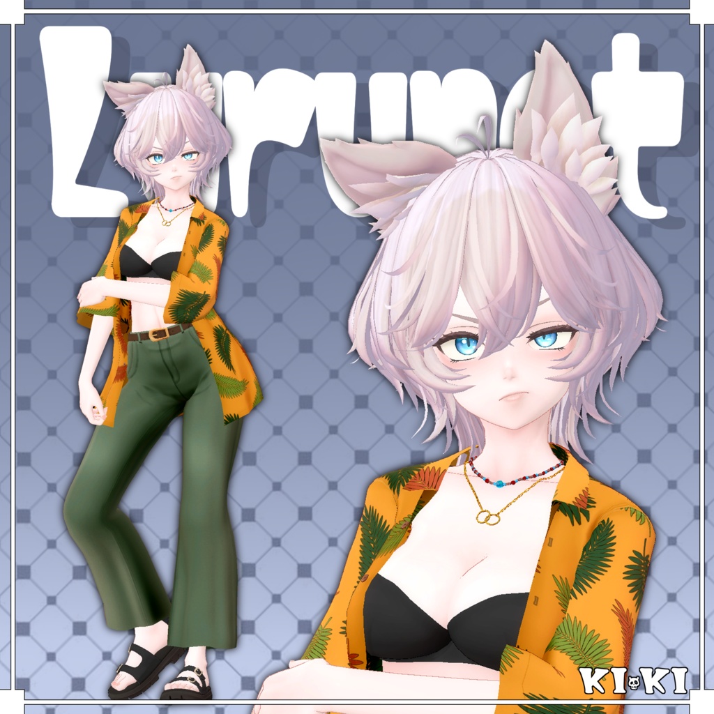 柄シャツ【3D衣装】