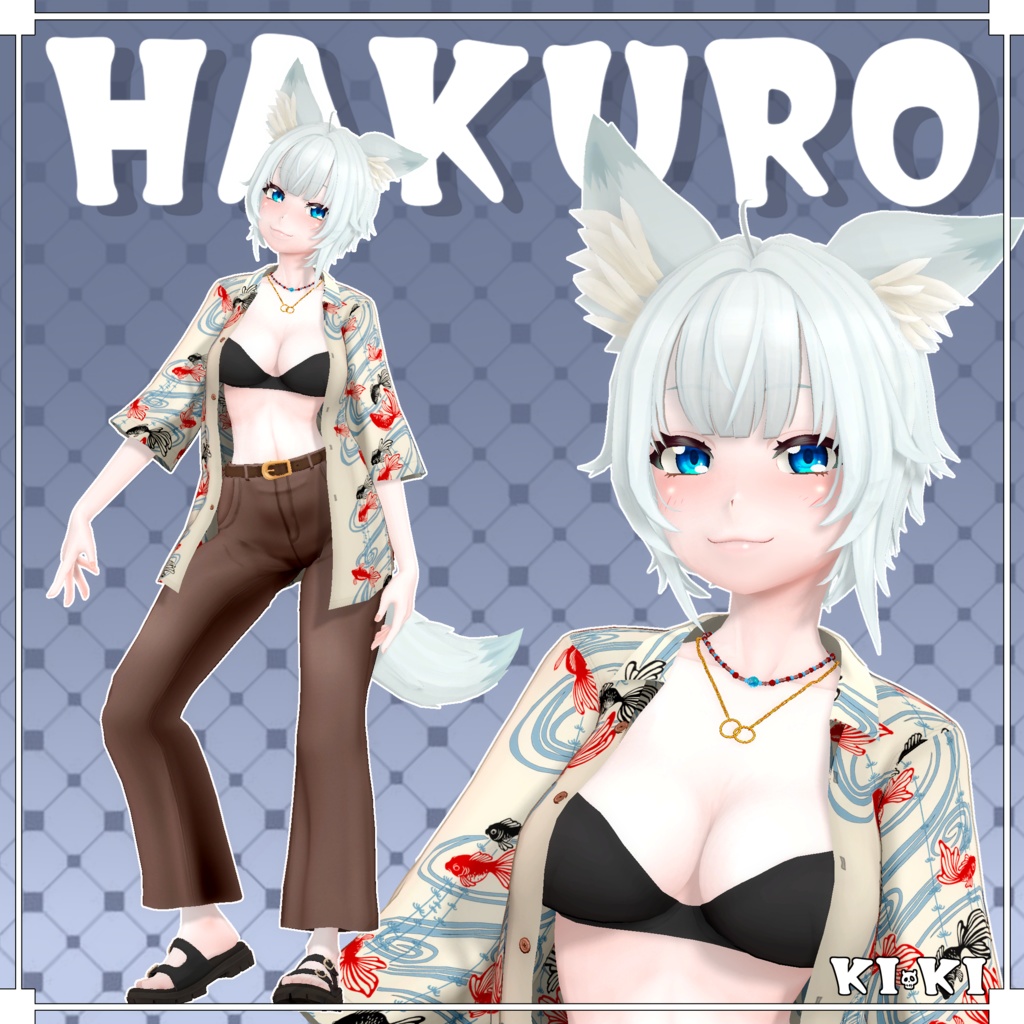 柄シャツ【3D衣装】