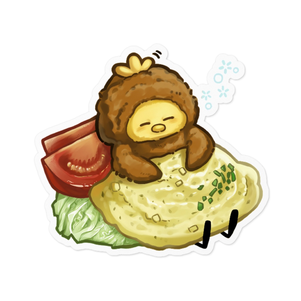 チキンなんばん?ステッカー