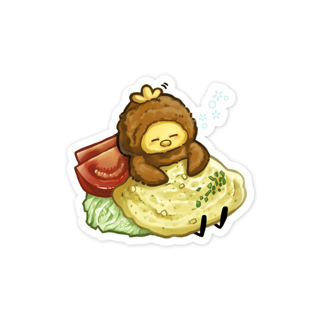 チキンなんばん?スマホステッカー