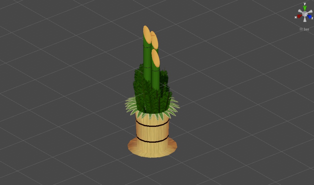 正月飾り 基本セット 3Dモデル