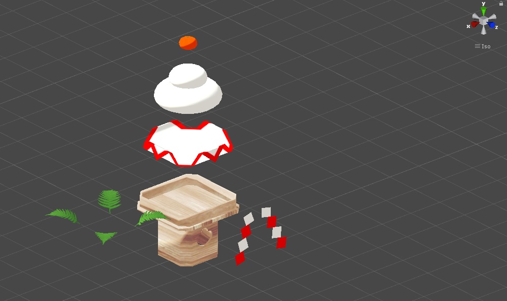 正月飾り 基本セット 3Dモデル