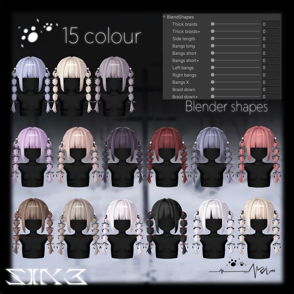 𝐒.𝐂𝟏 Sinicat3 Hair