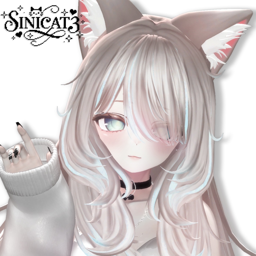 𝐒.𝐂𝟑 【15アバター対応 VRC Hair】🤍 LazyWave Tresses 🤍