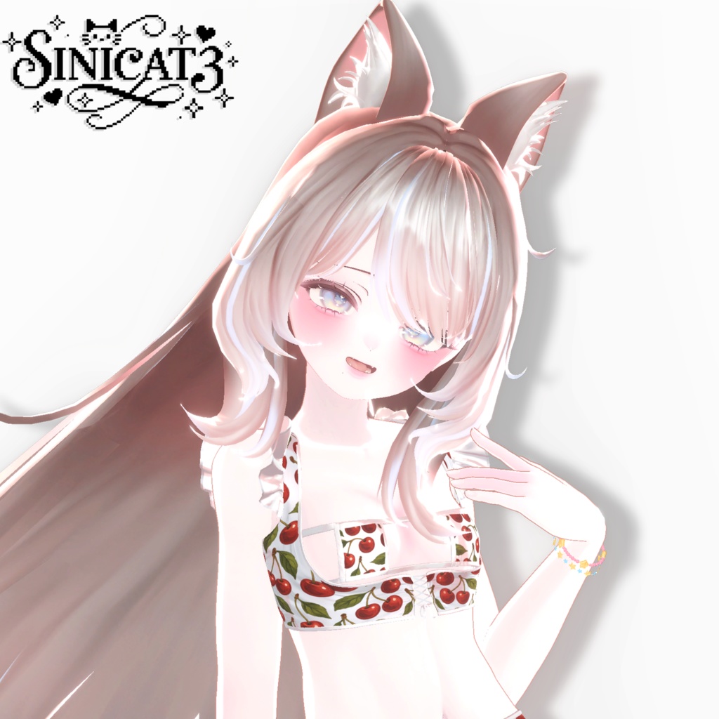 𝐒.𝐂𝟑 【15アバター対応 VRC Hair】🤍 LazyWave Tresses 🤍