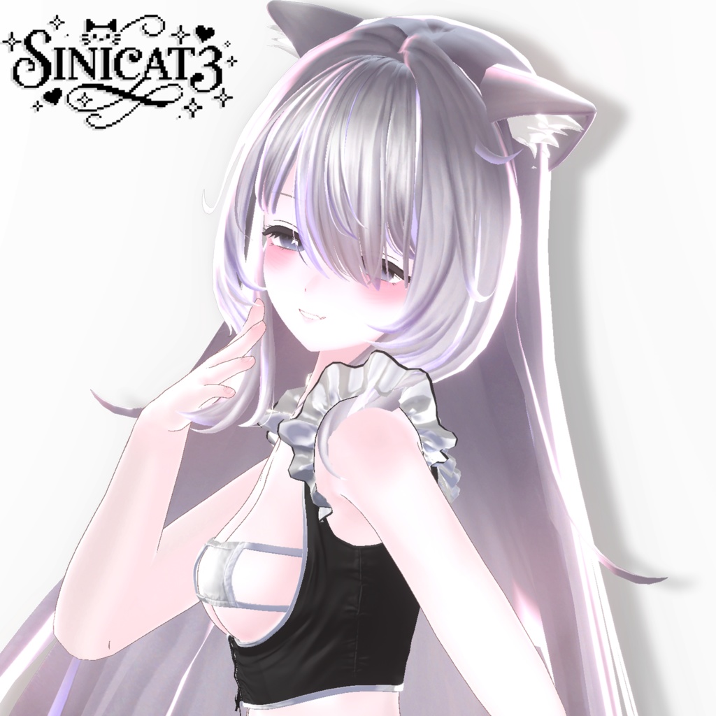 𝐒.𝐂𝟑 【15アバター対応 VRC Hair】🤍 LazyWave Tresses 🤍