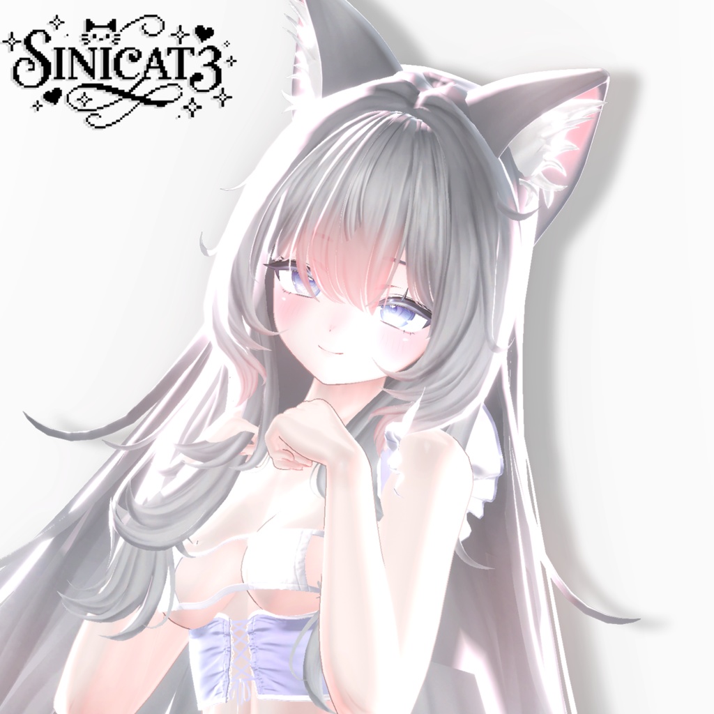 𝐒.𝐂𝟑 【15アバター対応 VRC Hair】🤍 LazyWave Tresses 🤍