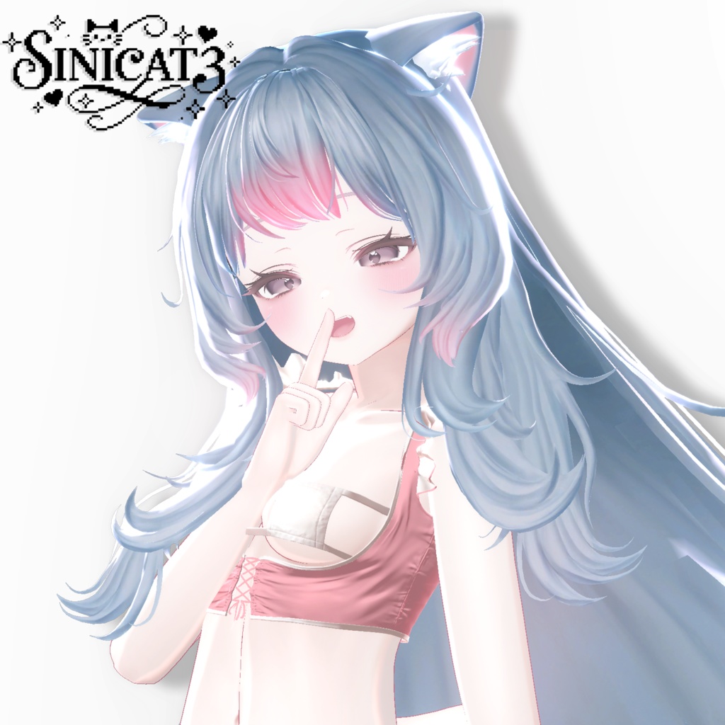 𝐒.𝐂𝟑 【15アバター対応 VRC Hair】🤍 LazyWave Tresses 🤍