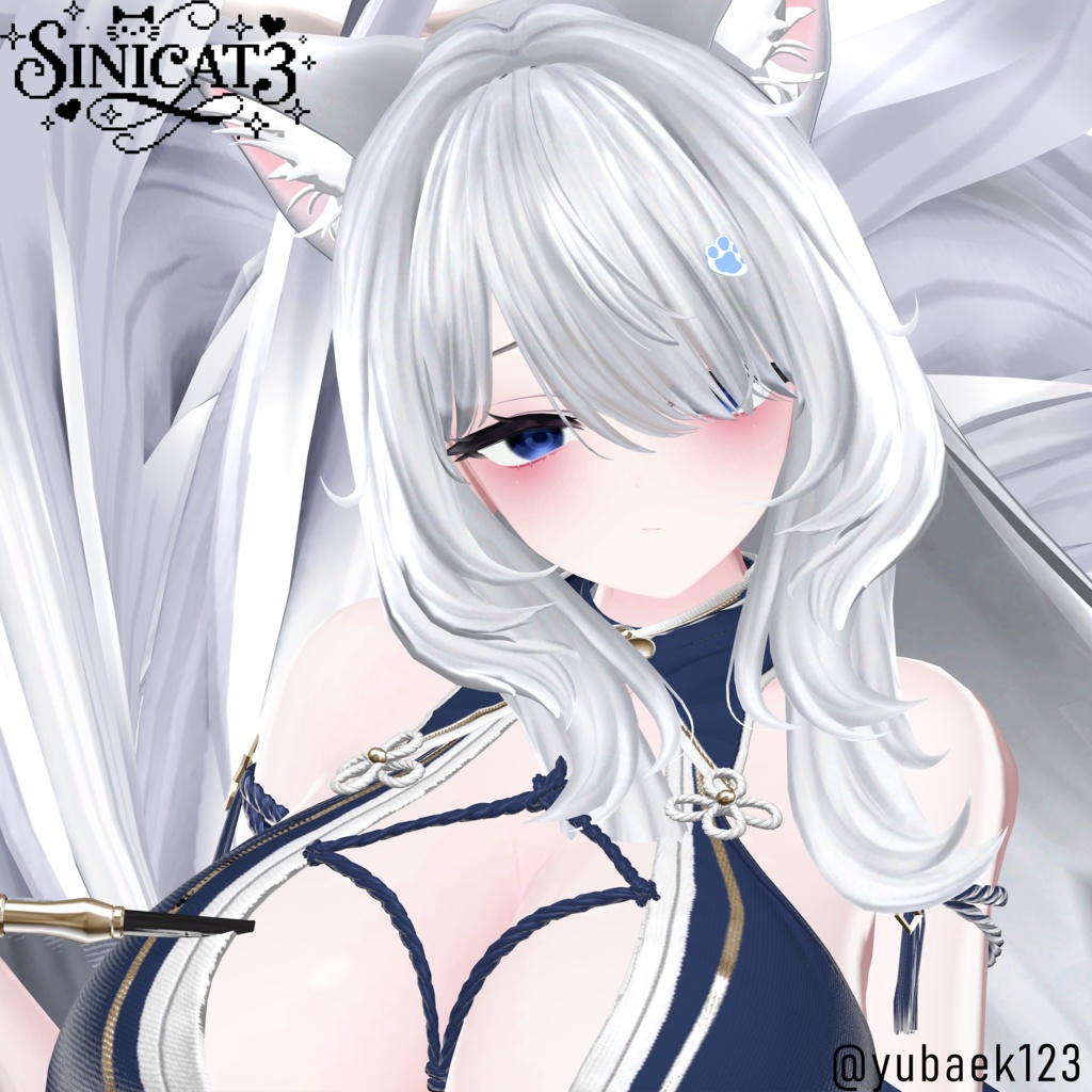 𝐒.𝐂𝟑 【15アバター対応 VRC Hair】🤍 LazyWave Tresses 🤍