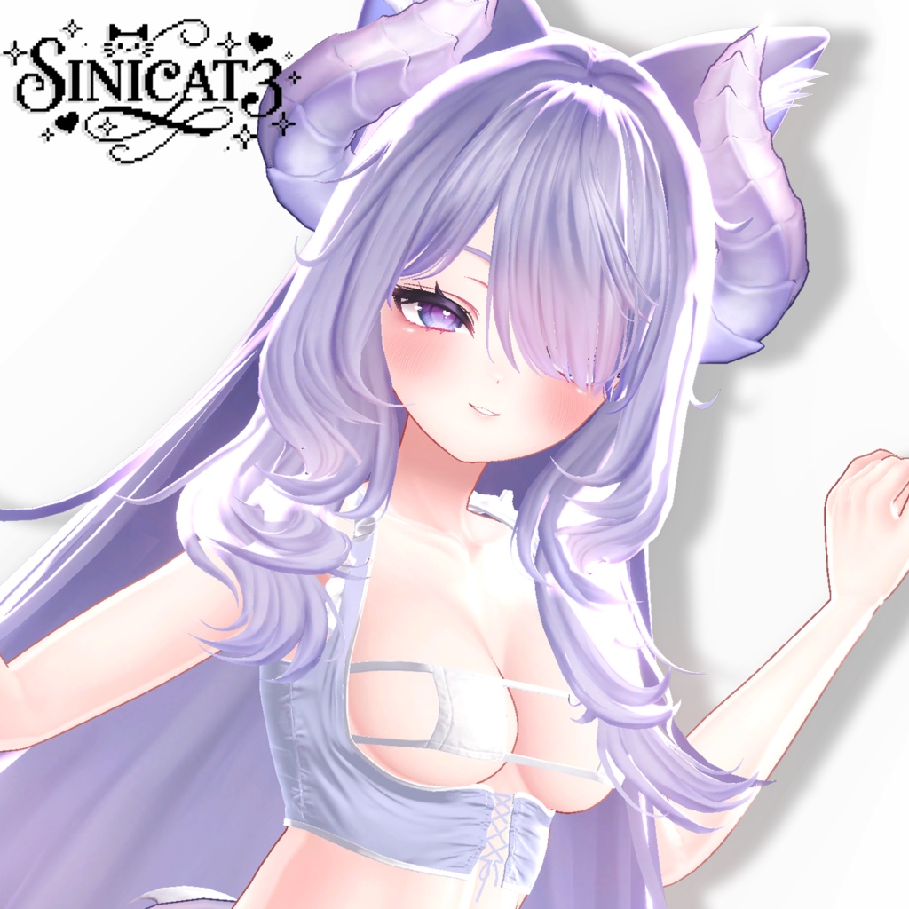 𝐒.𝐂𝟑 【15アバター対応 VRC Hair】🤍 LazyWave Tresses 🤍