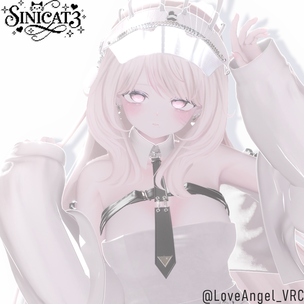 𝐒.𝐂𝟑 【15アバター対応 VRC Hair】🤍 LazyWave Tresses 🤍