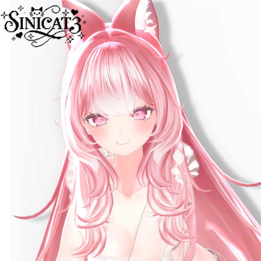 𝐒.𝐂𝟑 【15アバター対応 VRC Hair】🤍 LazyWave Tresses 🤍