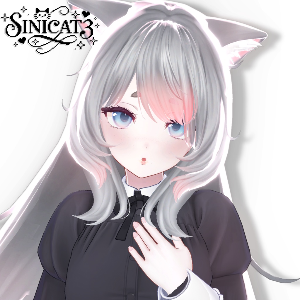 𝐒.𝐂𝟑 【15アバター対応 VRC Hair】🤍 LazyWave Tresses 🤍