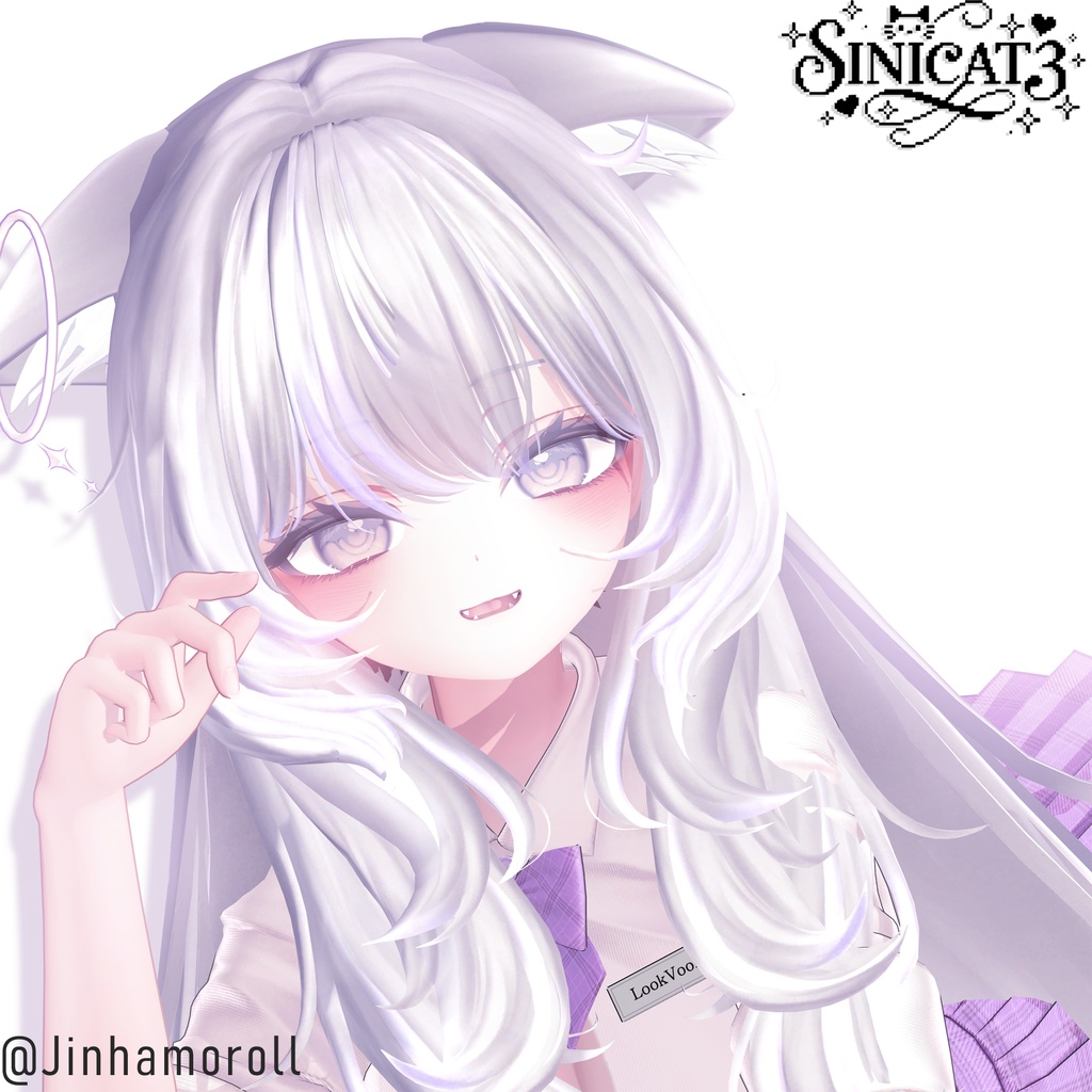 𝐒.𝐂𝟑 【15アバター対応 VRC Hair】🤍 LazyWave Tresses 🤍