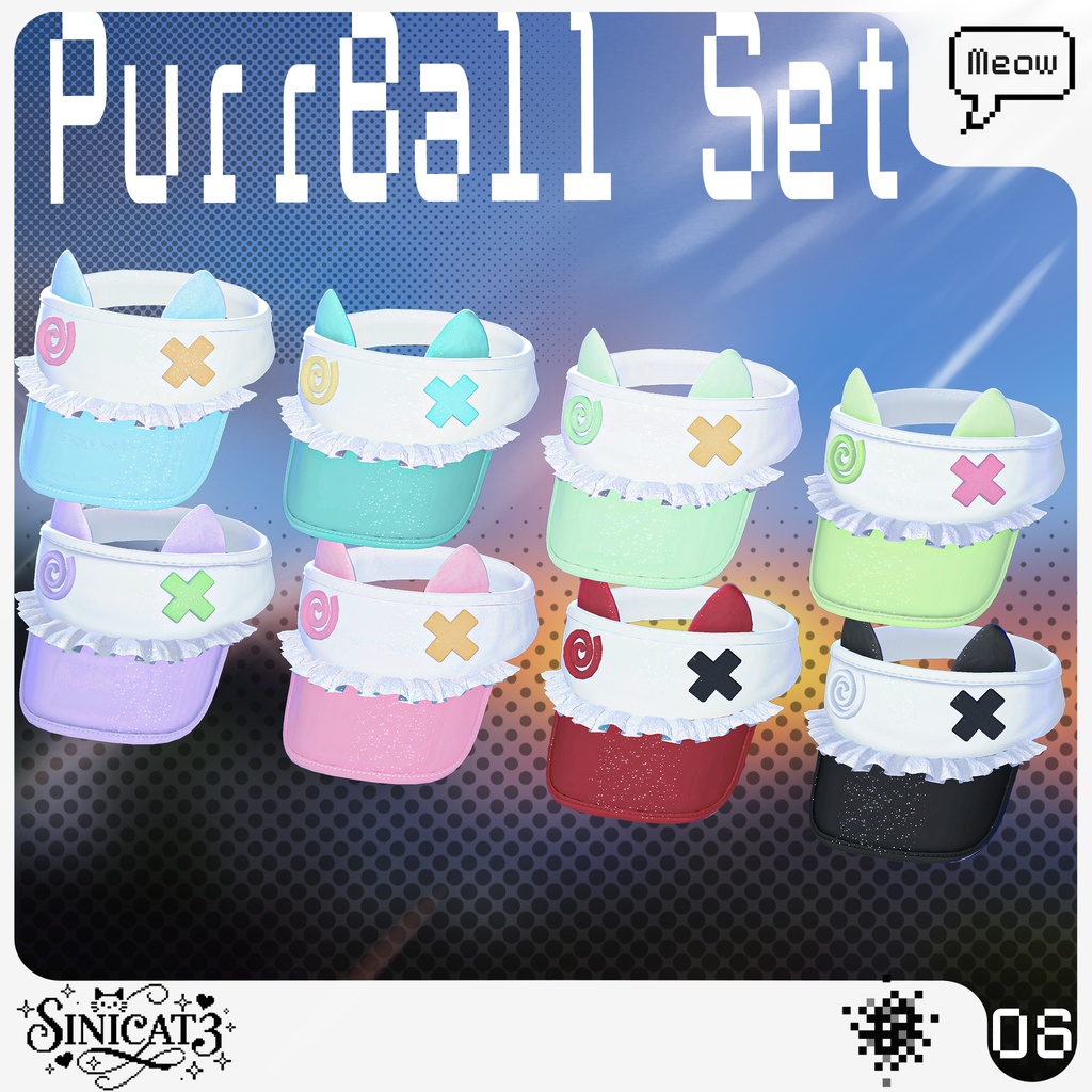 ✨セール中✨𝐒.𝐂𝟔 【O₂ Series】19 Avatars⚾ PurrBall Set⚾