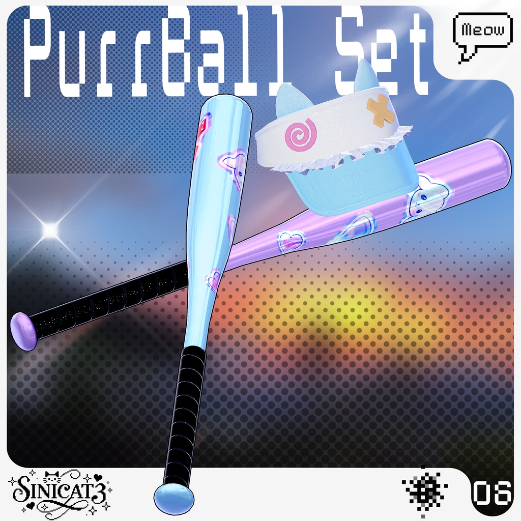 ✨セール中✨𝐒.𝐂𝟔 【O₂ Series】19 Avatars⚾ PurrBall Set⚾