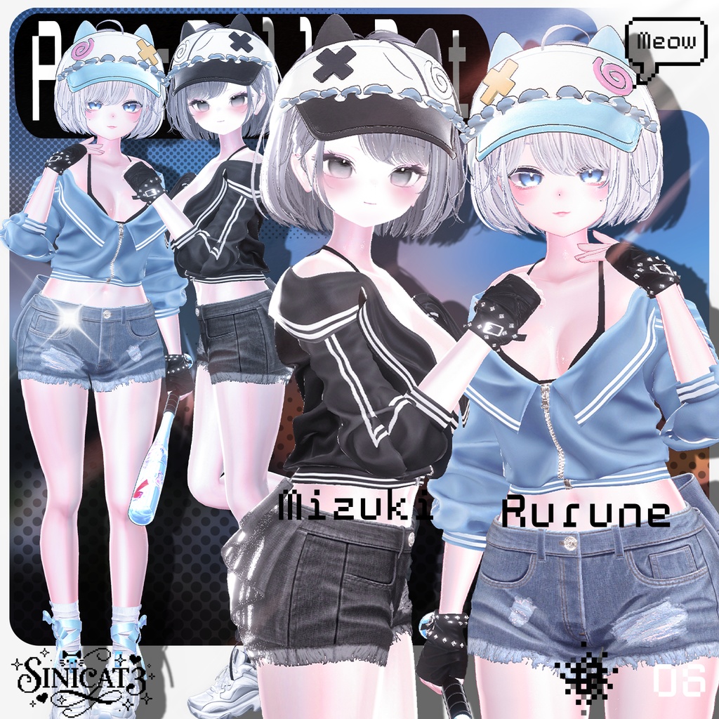 ✨セール中✨𝐒.𝐂𝟔 【O₂ Series】19 Avatars⚾ PurrBall Set⚾