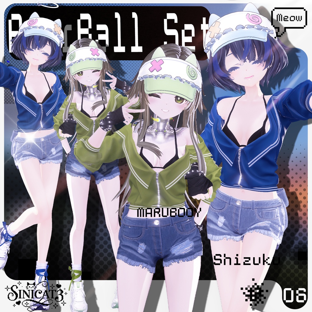 ✨セール中✨𝐒.𝐂𝟔 【O₂ Series】19 Avatars⚾ PurrBall Set⚾