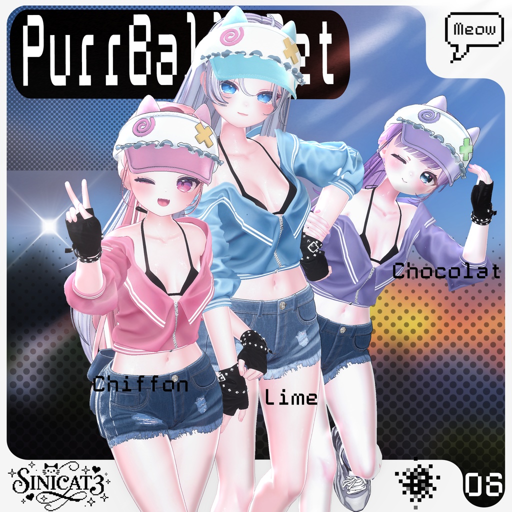 ✨セール中✨𝐒.𝐂𝟔 【O₂ Series】19 Avatars⚾ PurrBall Set⚾