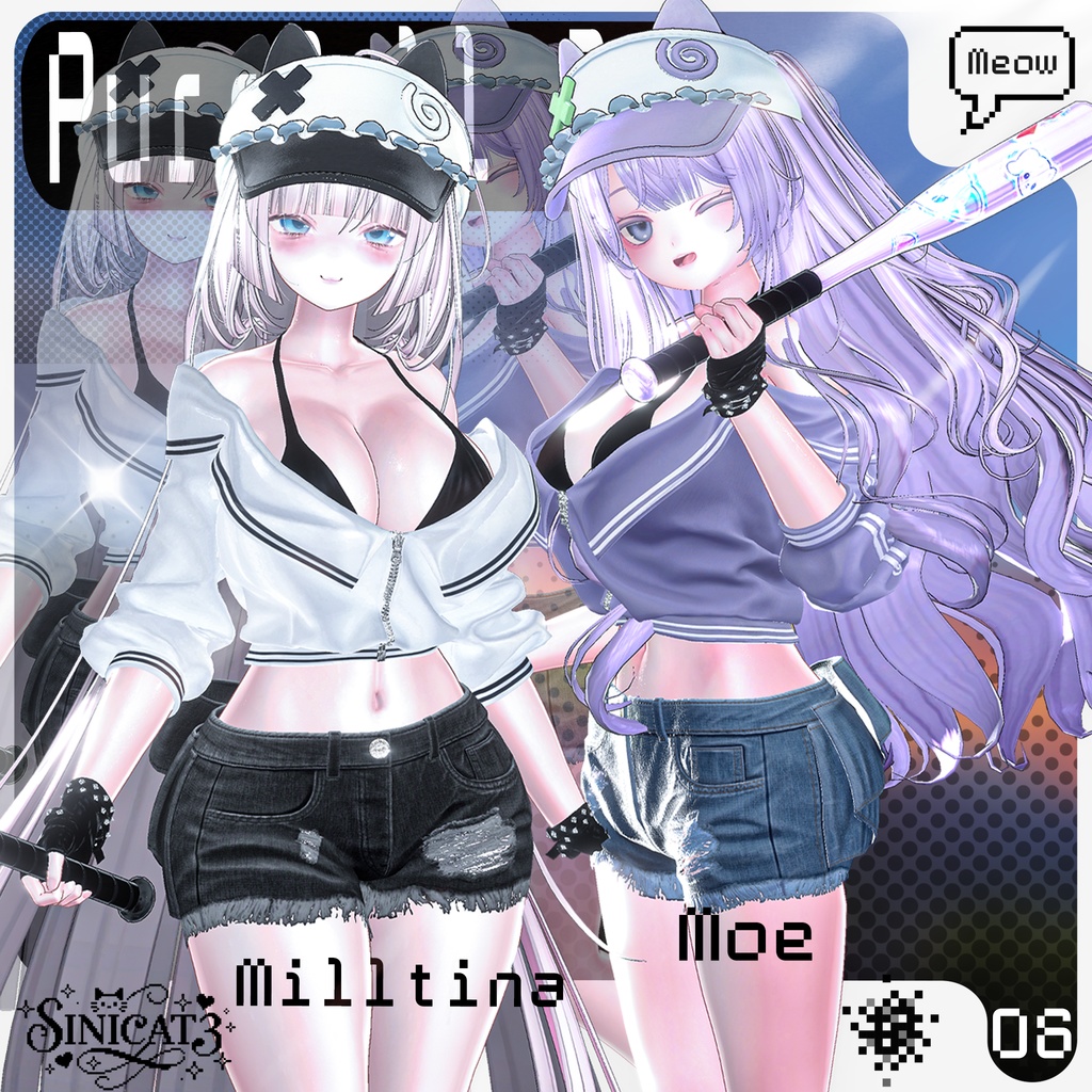 ✨セール中✨𝐒.𝐂𝟔 【O₂ Series】19 Avatars⚾ PurrBall Set⚾