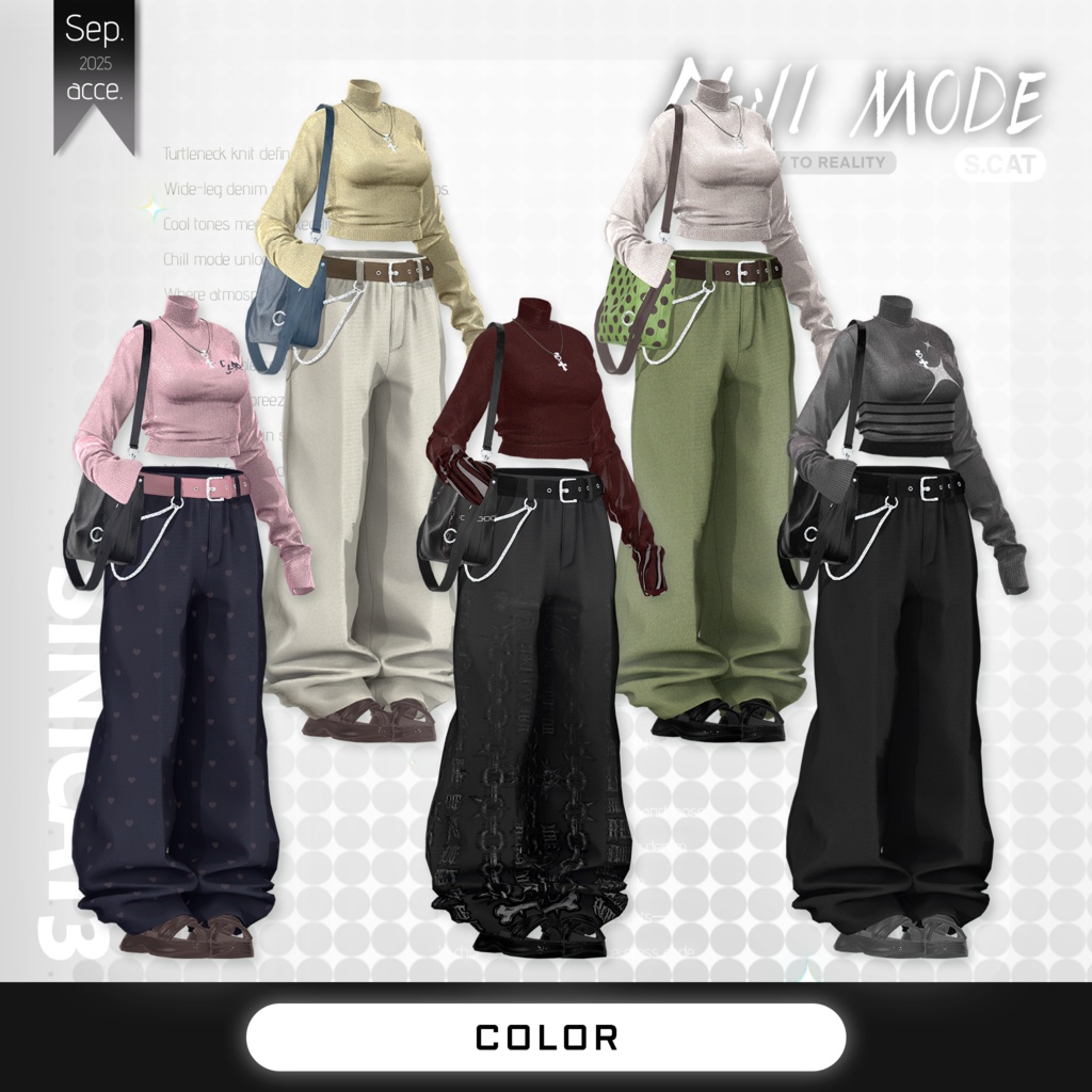 ✨セール中✨𝐒.𝐂𝟏𝟎 【O₂ Series】20 Avatars 🤍Chill Mode🤍