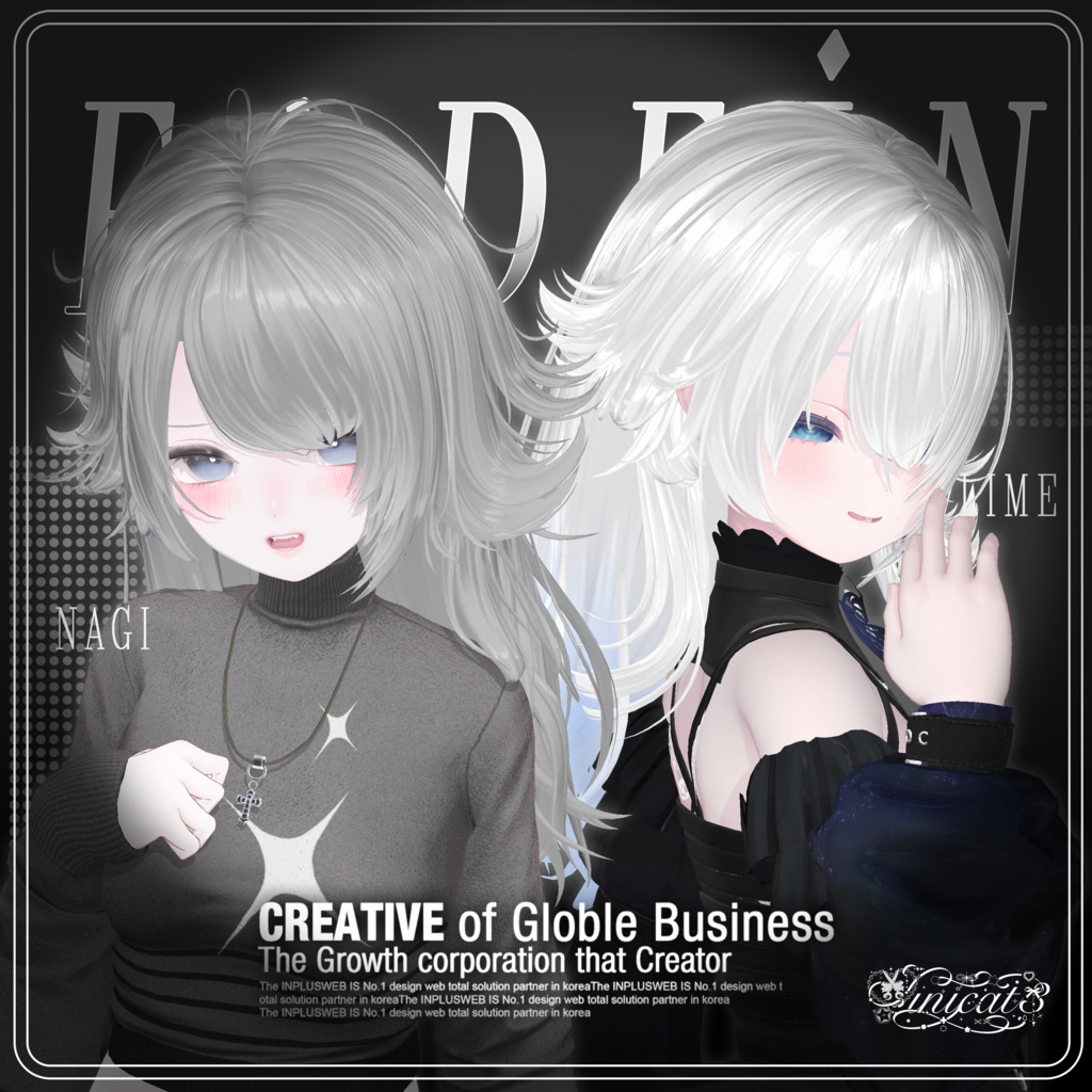 ✨発売記念セール中✨🤍𝐒.𝐂𝟒 【16アバター対応 VRC Hair】 Fadein🤍