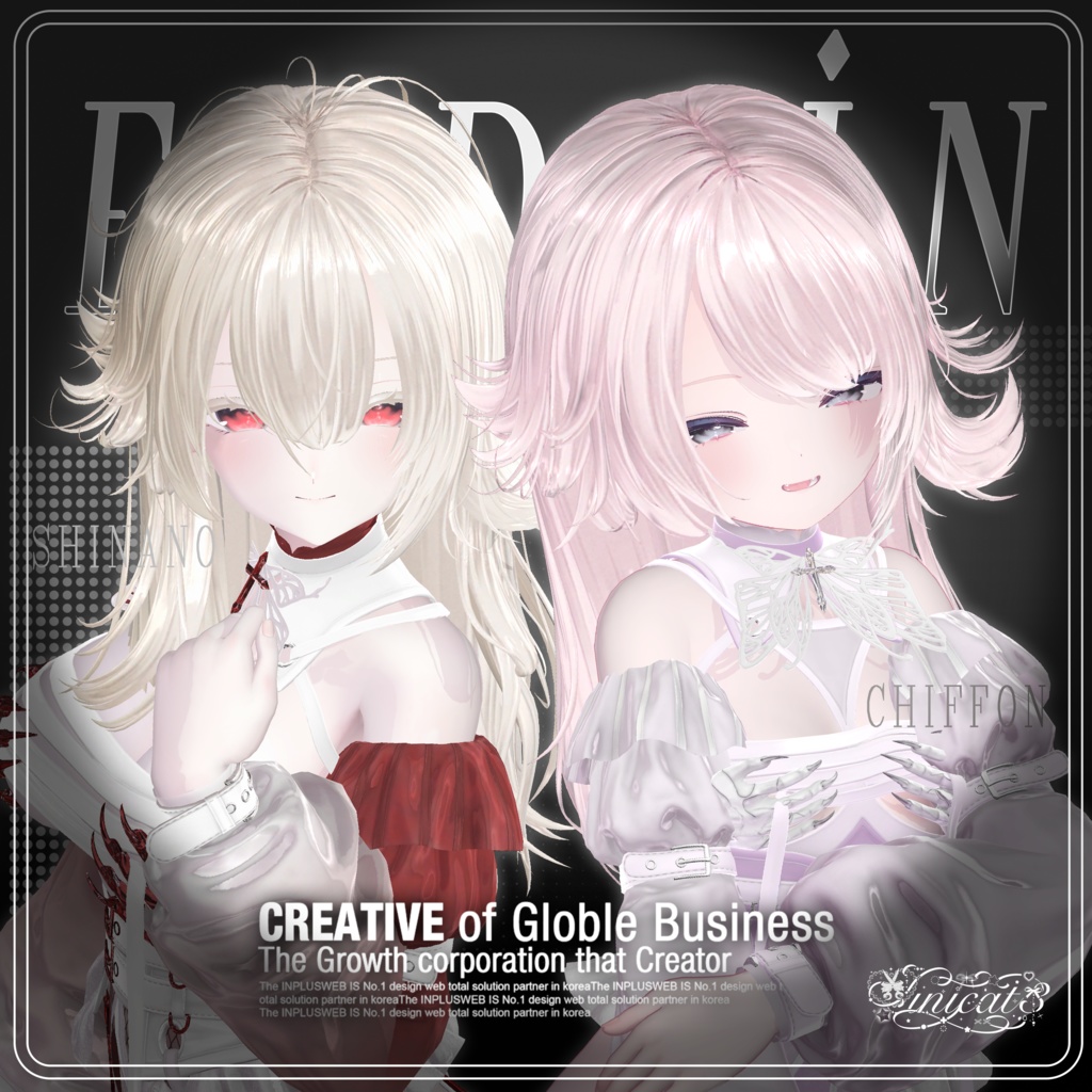 ✨発売記念セール中✨🤍𝐒.𝐂𝟒 【16アバター対応 VRC Hair】 Fadein🤍