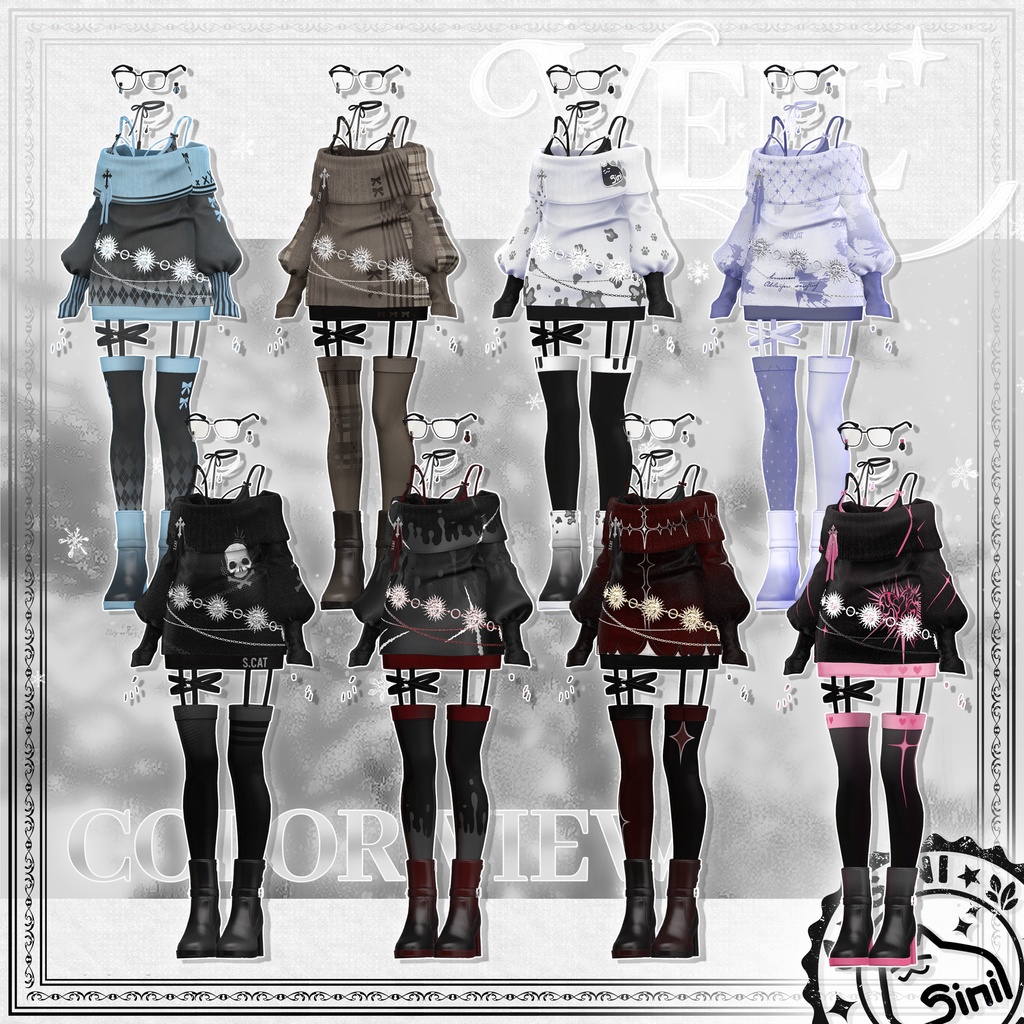 ✨発売記念セール中✨𝐒.𝐂𝟏𝟕 【18 Avatars】🤍VEIL🤍