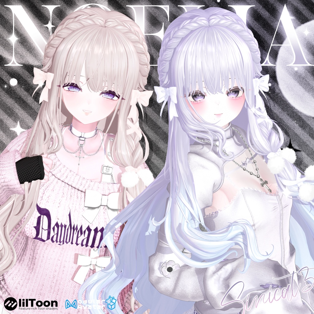 ✨発売記念セール中✨𝐒.𝐂𝟔【18アバター対応 VRC Hair】🤍Noéliat🤍