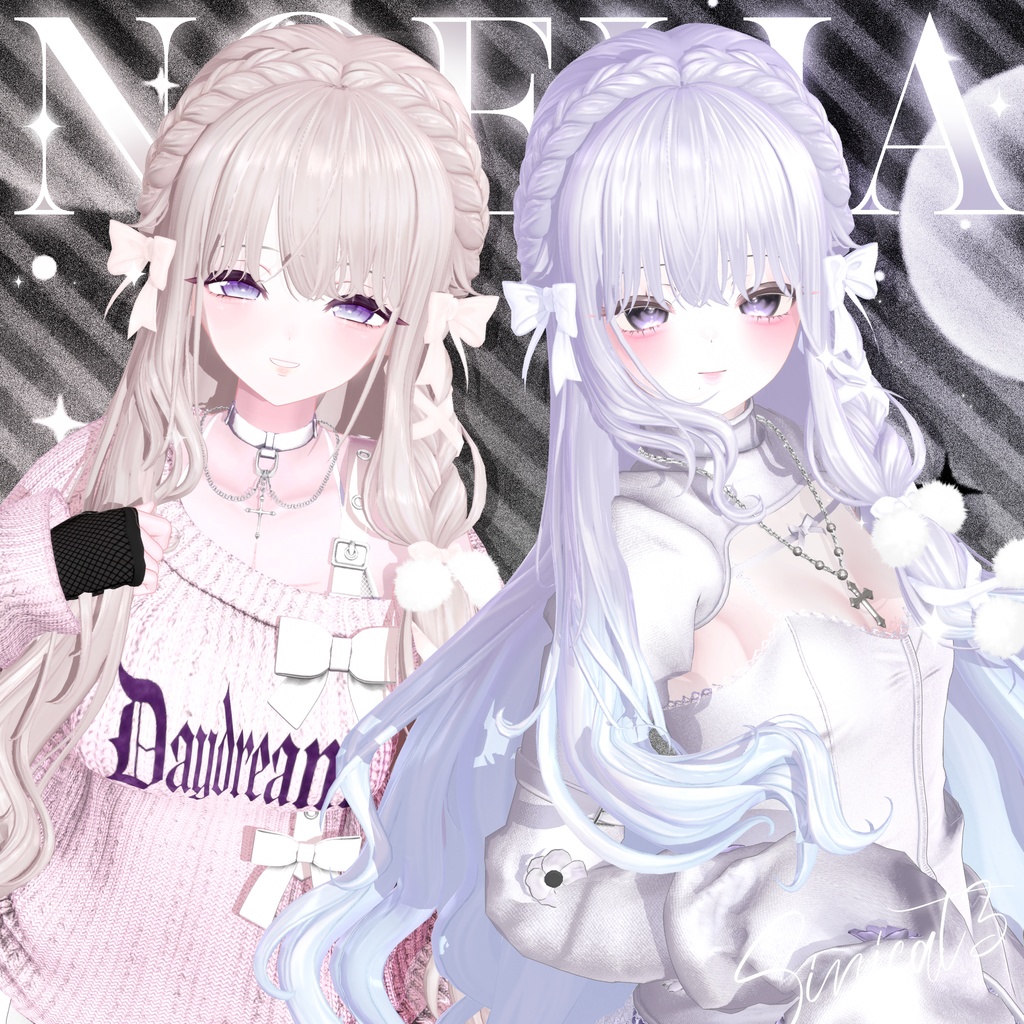 ✨発売記念セール中✨𝐒.𝐂𝟔【18アバター対応 VRC Hair】🤍Noéliat🤍