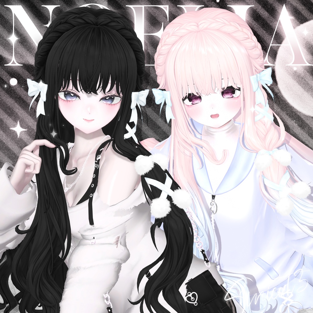 ✨発売記念セール中✨𝐒.𝐂𝟔【18アバター対応 VRC Hair】🤍Noéliat🤍