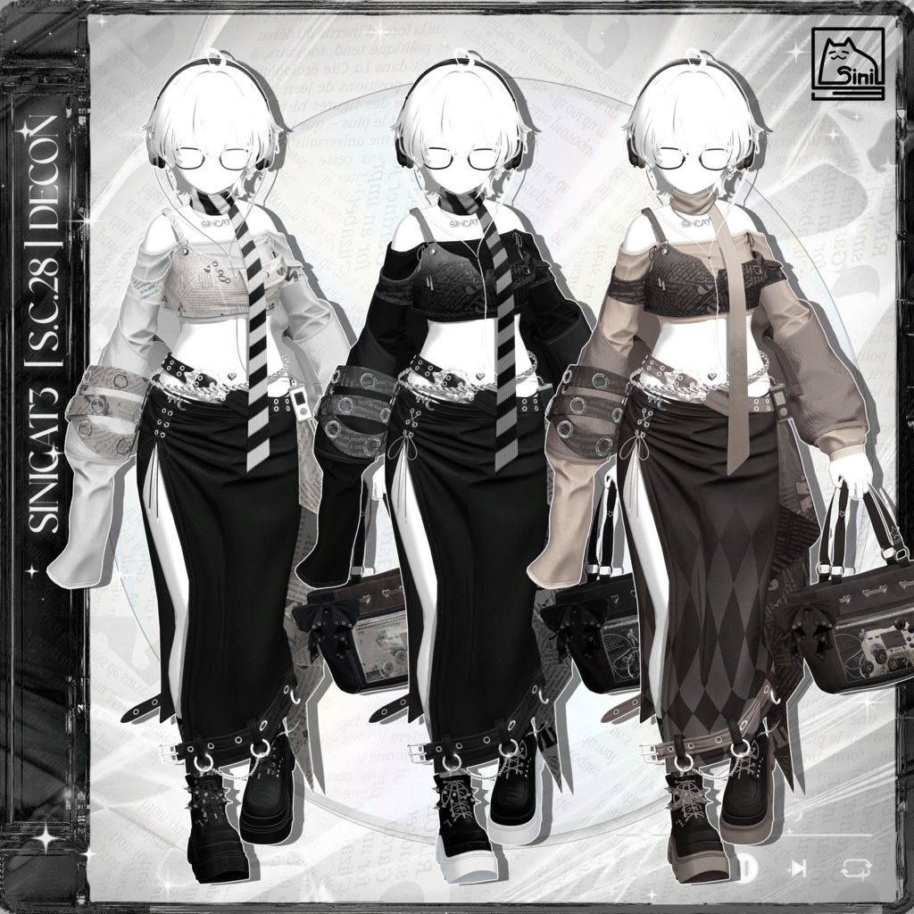 ✨発売記念セール✨ 𝐒.𝐂 𝟐𝟖 【22 Avatars】 🤍 Decon 🤍