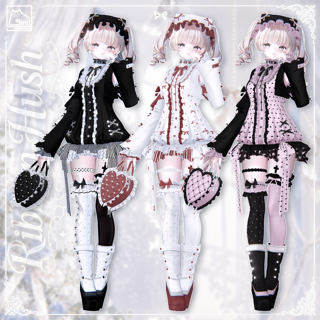 ✨セール中✨ 𝐒.𝐂.𝟑𝟐 【24 Avatars】 Ribbon Hush
