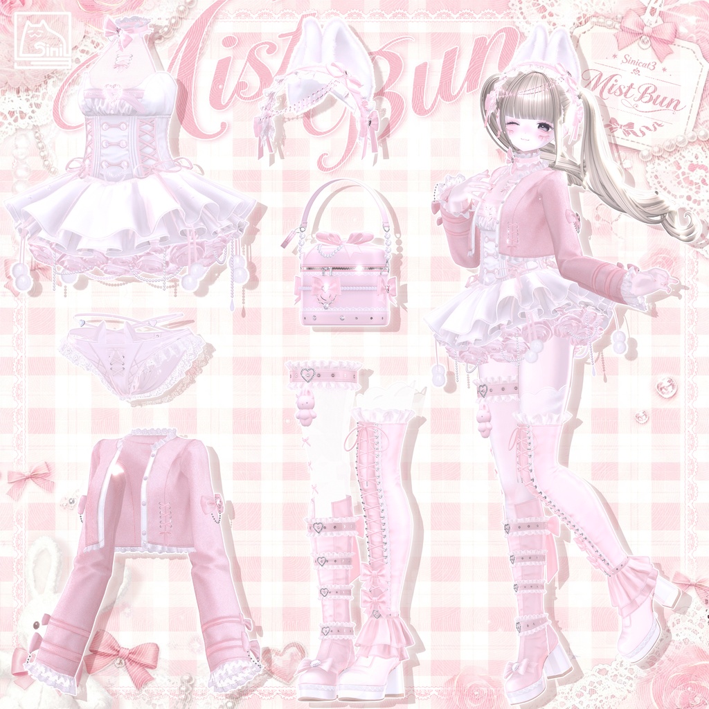 ✨セール中✨ 𝐒.𝐂.𝟑𝟑 【24 Avatars】🤍Mist Bun 🤍