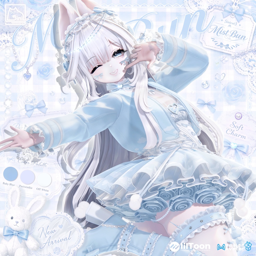 ✨セール中✨ 𝐒.𝐂.𝟑𝟑 【24 Avatars】🤍Mist Bun 🤍