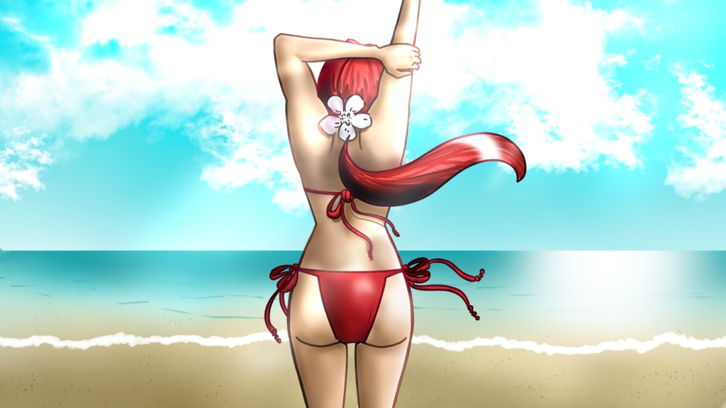 ＰＣ用壁紙　「bikiniの林檎姫」