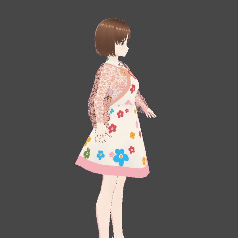 レースボレロ VRoid用 vroidcustomitem 4色セット+おまけブローチ