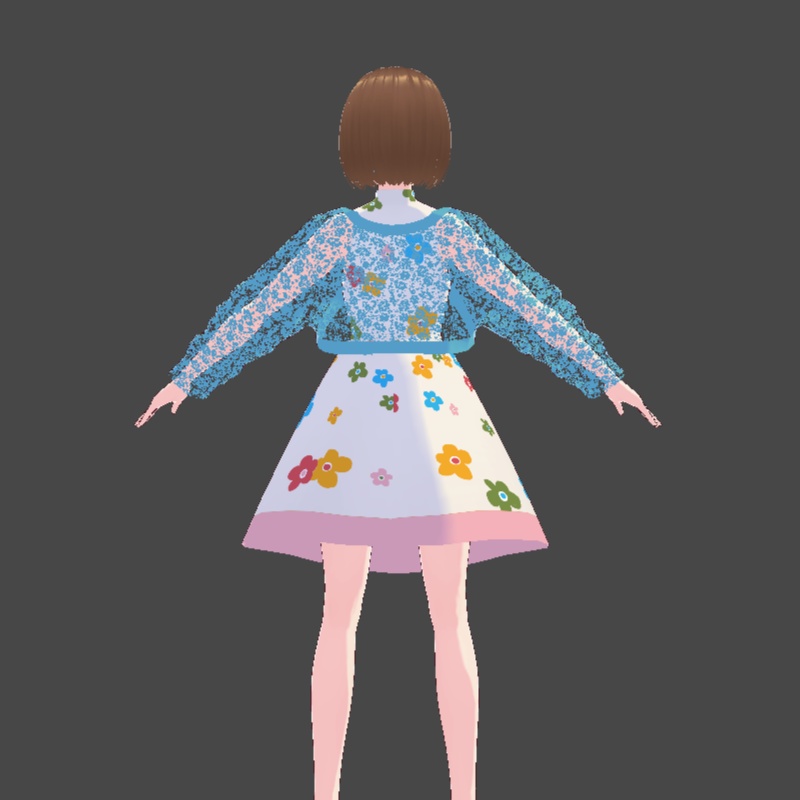 レースボレロ VRoid用 vroidcustomitem 4色セット+おまけブローチ