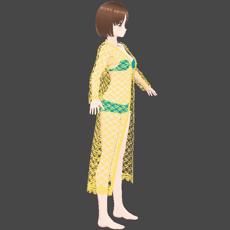 レースロングカーディガン VRoid用 vroidcustomitem 7色セット