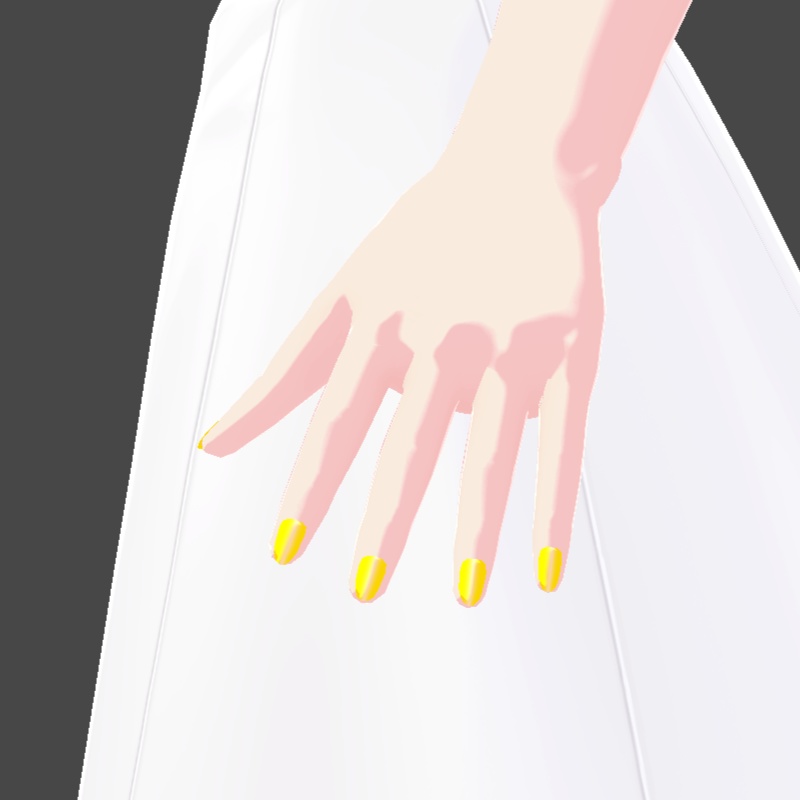 ネイル VRoid用テクスチャ 7色セット №2