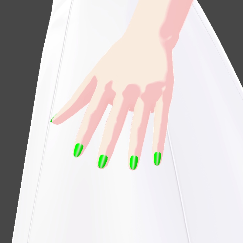 ネイル VRoid用テクスチャ 7色セット №2