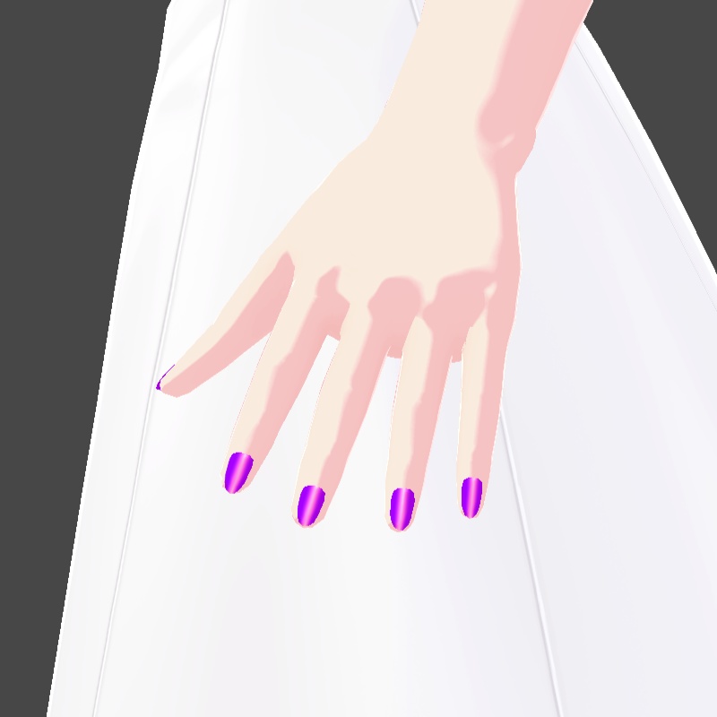 ネイル VRoid用テクスチャ 7色セット №2