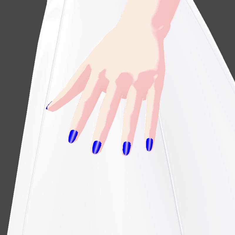 ネイル VRoid用テクスチャ 7色セット №2