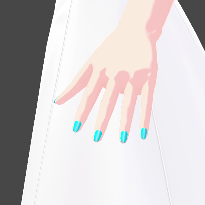 ネイル VRoid用テクスチャ 7色セット №2