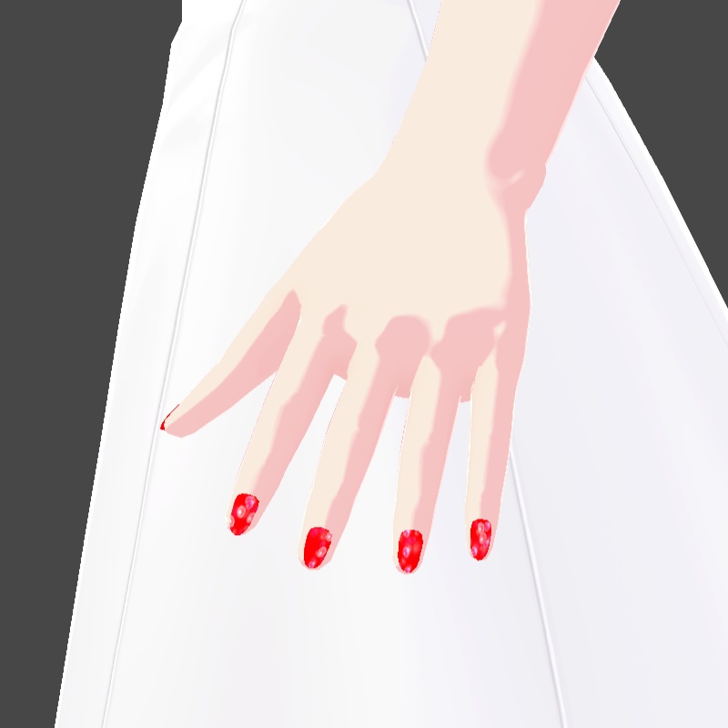 ネイル VRoid用テクスチャ 7色セット №3