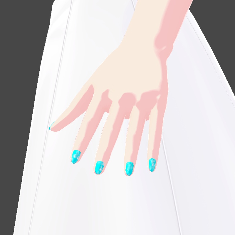 ネイル VRoid用テクスチャ 7色セット №3