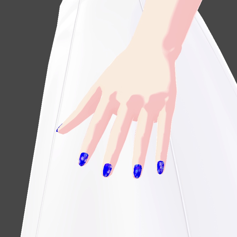 ネイル VRoid用テクスチャ 7色セット №3