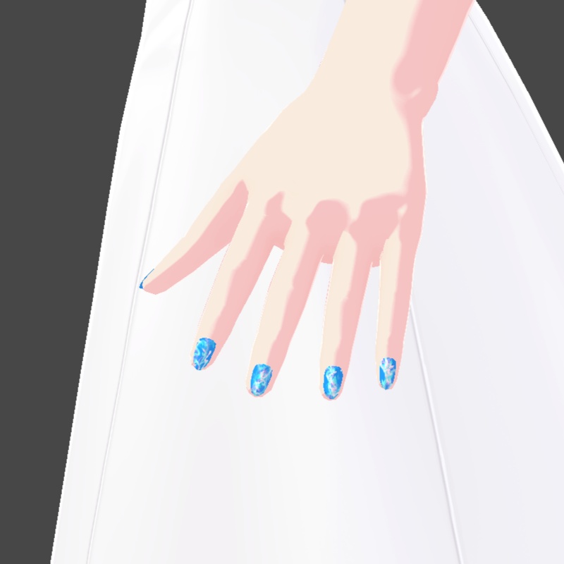 ネイル VRoid用テクスチャ 7色セット №4