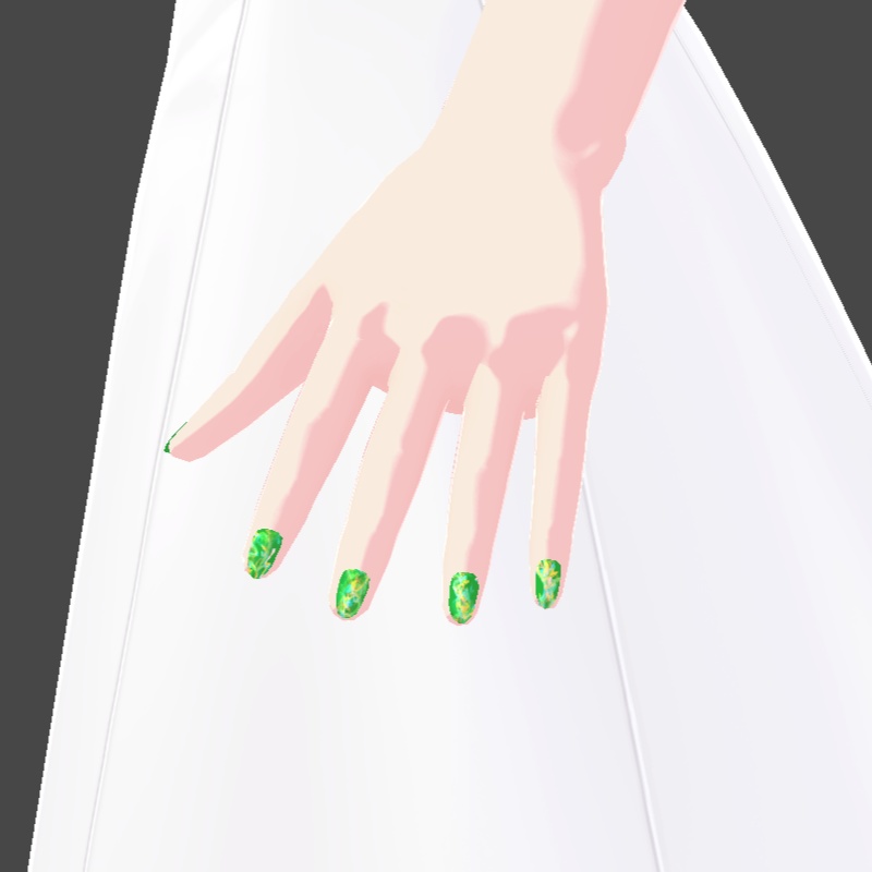 ネイル VRoid用テクスチャ 7色セット №4